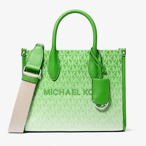 Michael Kors Mirella Small Ombré Signature Logo Crossbody Bag
